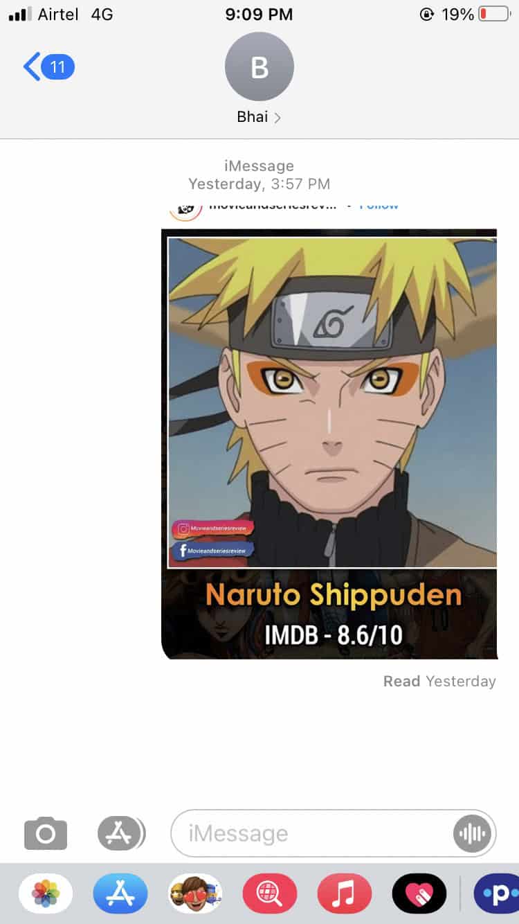 Go to each chat individually and then long-press a photo or video