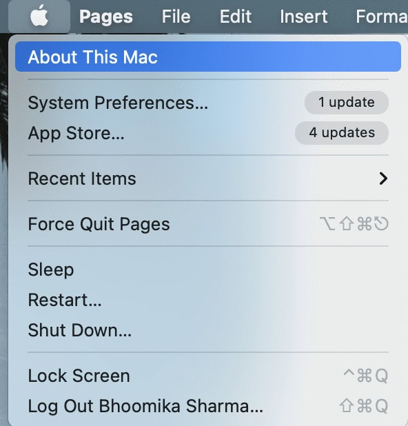 Apple menu and select About this Mac | How To Download Zoom on Apple TV