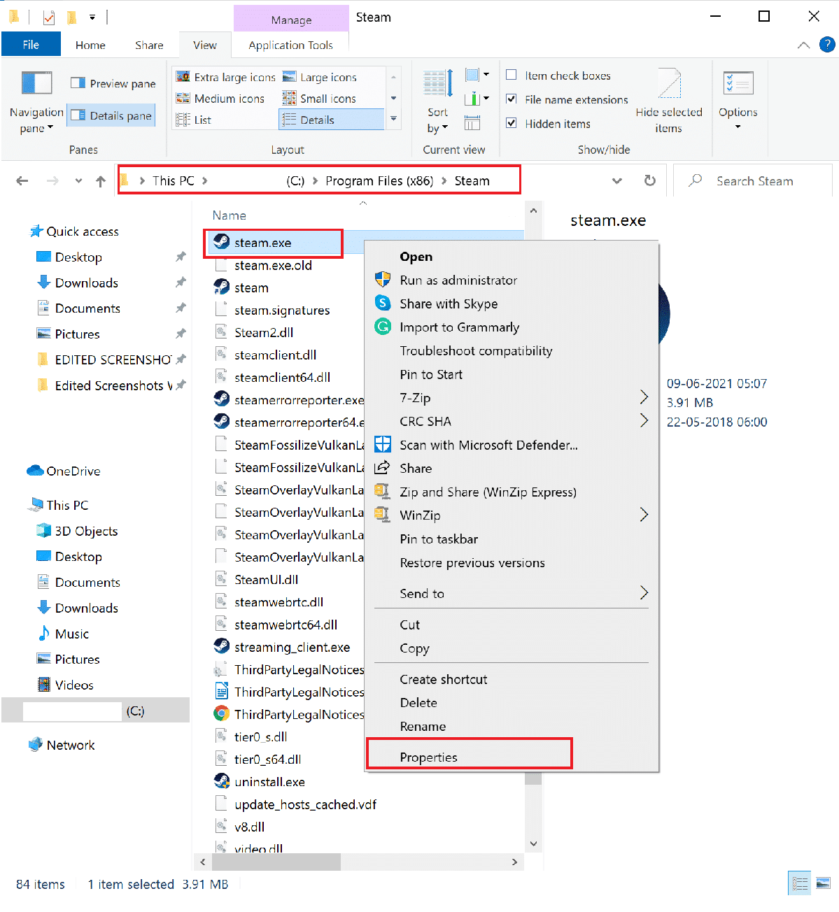  Klik kanan pada file .exe Call of Duty dan pilih Properties dari menu | Cara Memperbaiki Kesalahan Dev 6068