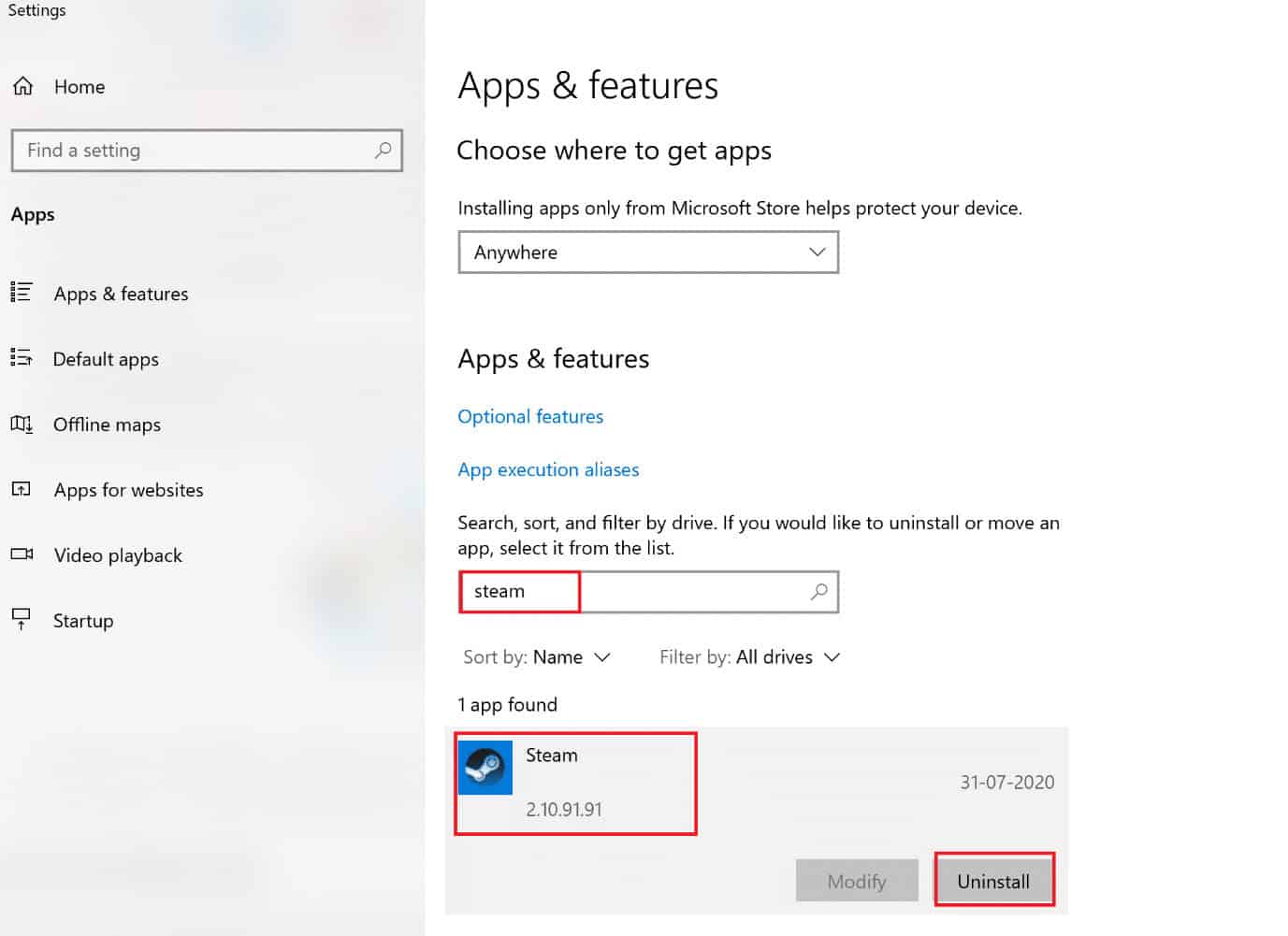 Click on Destiny 2 in the search result and select Uninstall. How to Fix Destiny 2 Error Code Broccoli on Windows 10