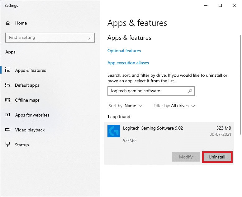 Finally, click on Uninstall