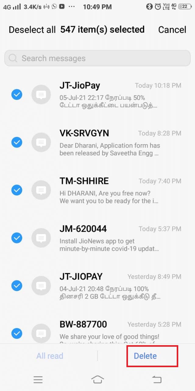 Finally, tap Delete . How to Fix Unfortunately, IMS Service has stopped on Android?