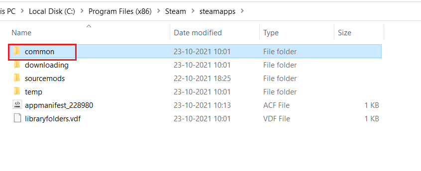  klik dua kali pada folder umum di folder steamapps