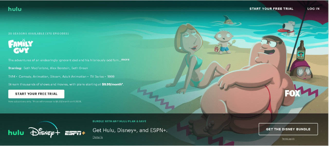 Launch the Hulu App | Where to Watch Family Guy