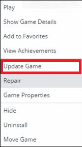 Now, right click on Battlefront 2 and select the Update Game option. How to Fix Star Wars Battlefront 2 Not Launching Origin Issue