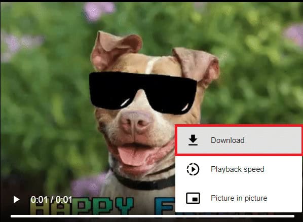 click on Download option. How To Save Gif from Twitter On Android And Computer