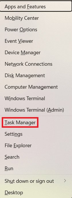 Quick Link menu.