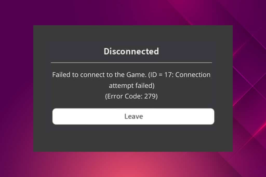 How to Fix Roblox Error Code 279
