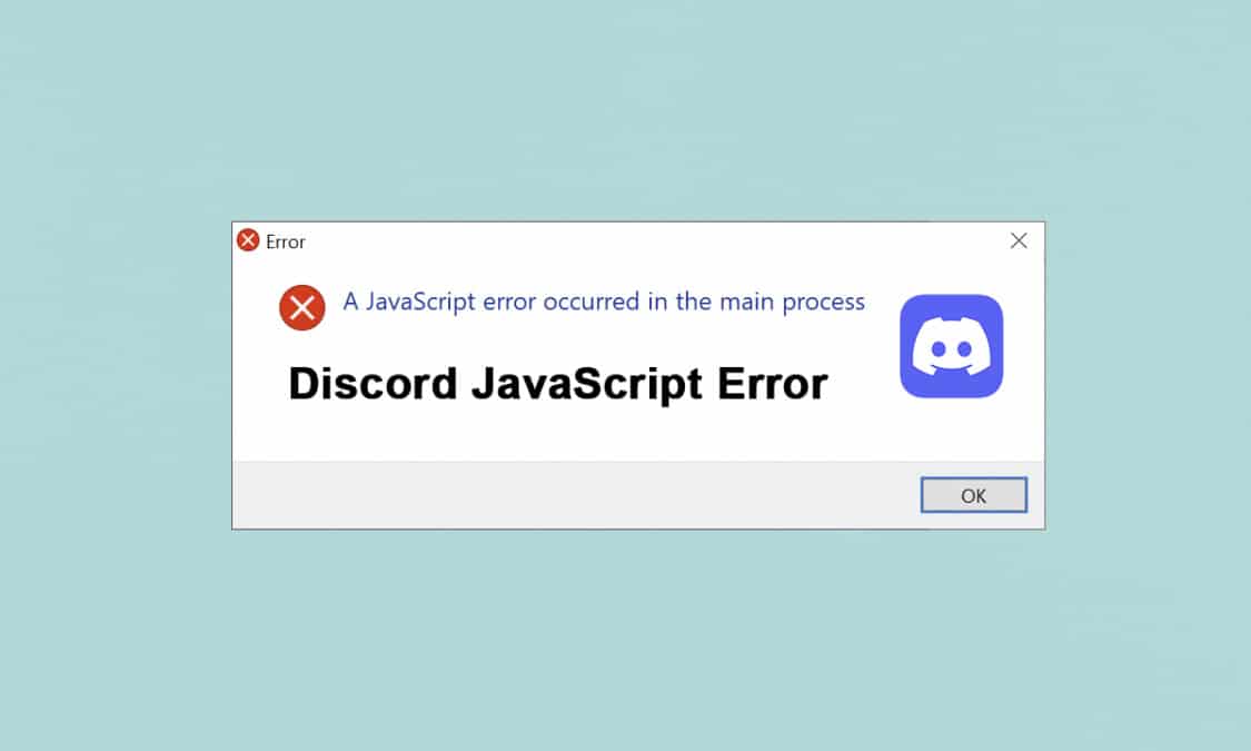 Fix Discord JavaScript Error on Startup - TechCult