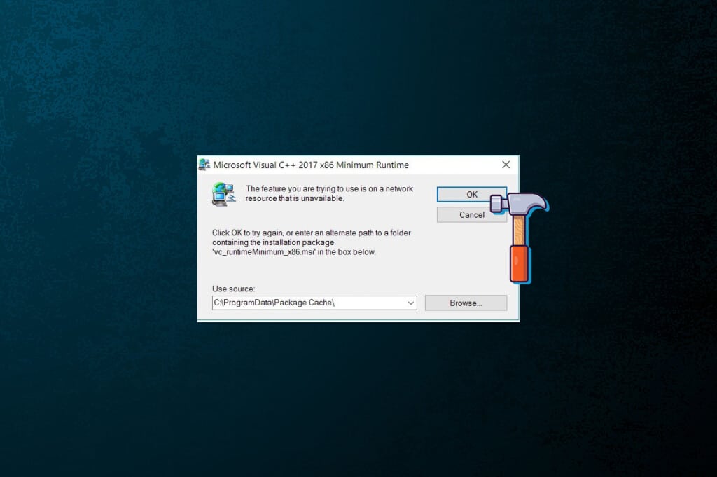 Fix The Feature You Are Trying to Use is on a Network Resource That is Unavailable