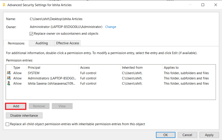 How to Change File Permissions in Windows 10 – TechCult