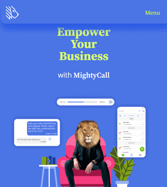  Situs Web Resmi untuk MightyCall. Penyedia Nomor Telepon Virtual Gratis Terbaik