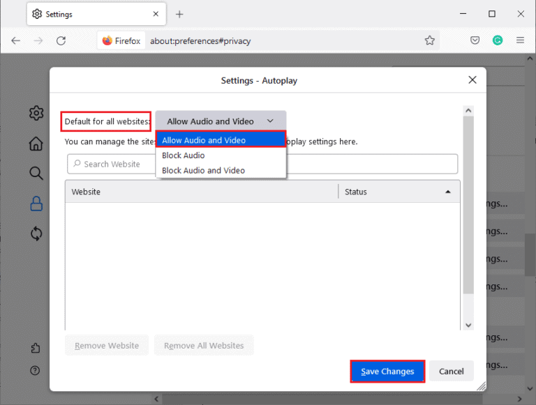 Fix No Sound in Firefox on Windows 10 TechCult