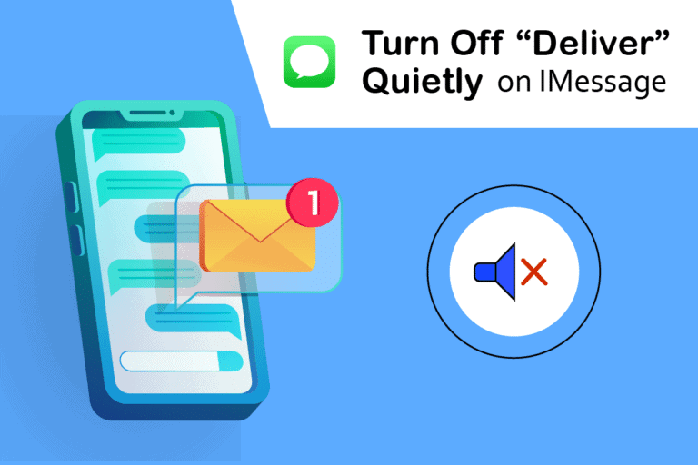How to Turn Off Deliver Quietly on iMessage TechCult
