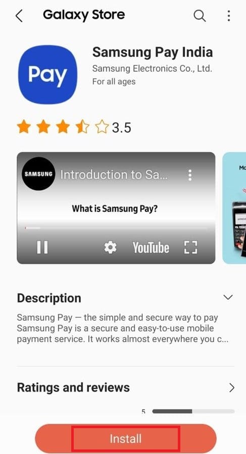  Unduh Samsung Pay dari Galaxy Store. Toko Apa yang Menerima Samsung Pay