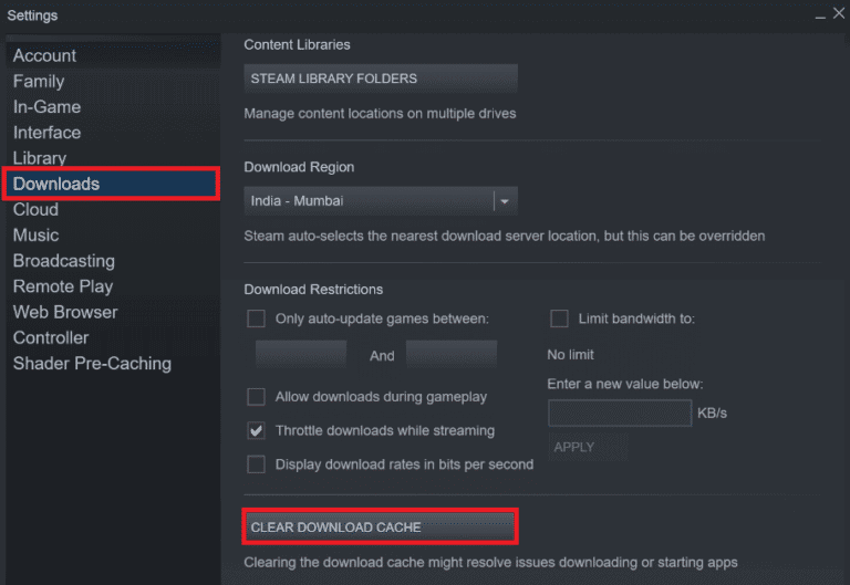 Fix Steam Stopping Downloads on Windows 10 – TechCult