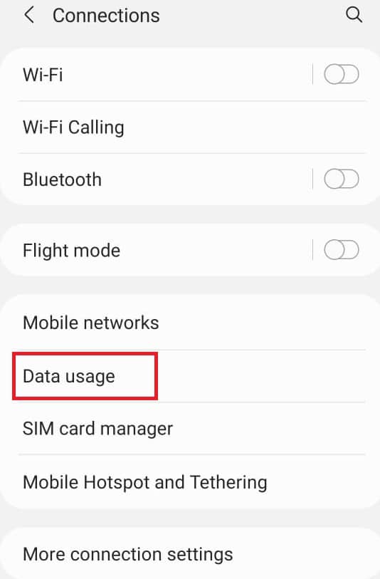  Pilih Penggunaan data. Cara Membuka Menu Pengaturan Ponsel Android