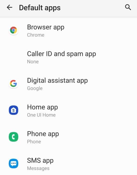  Pilih aplikasi default mana saja yang ingin Anda ubah. Cara Membuka Menu Pengaturan Ponsel Android