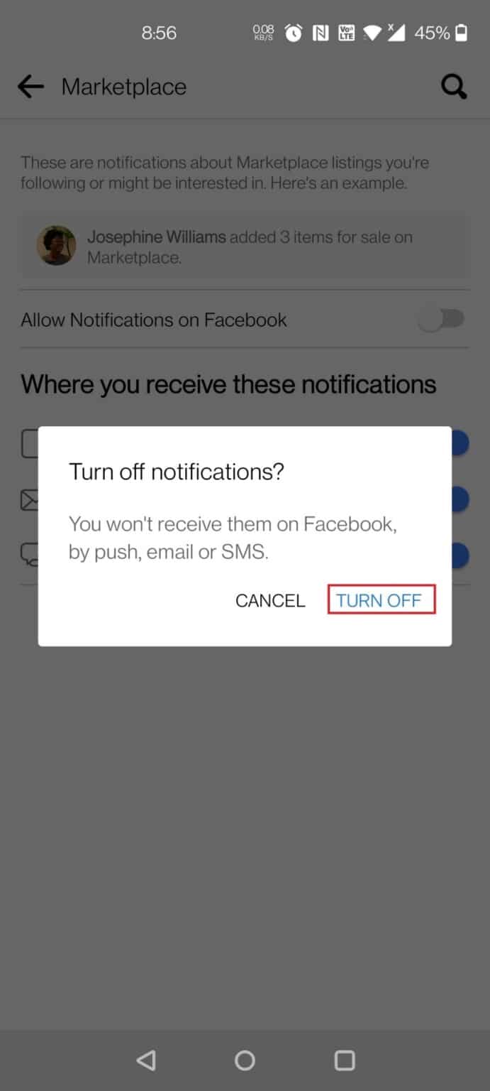How to Turn Off Facebook Marketplace Notifications – TechCult