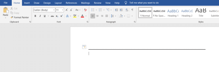 How to Insert a Line in Word – TechCult