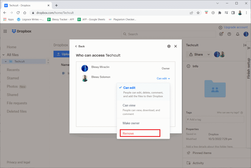 How Do I Remove Myself from a Dropbox Group – TechCult