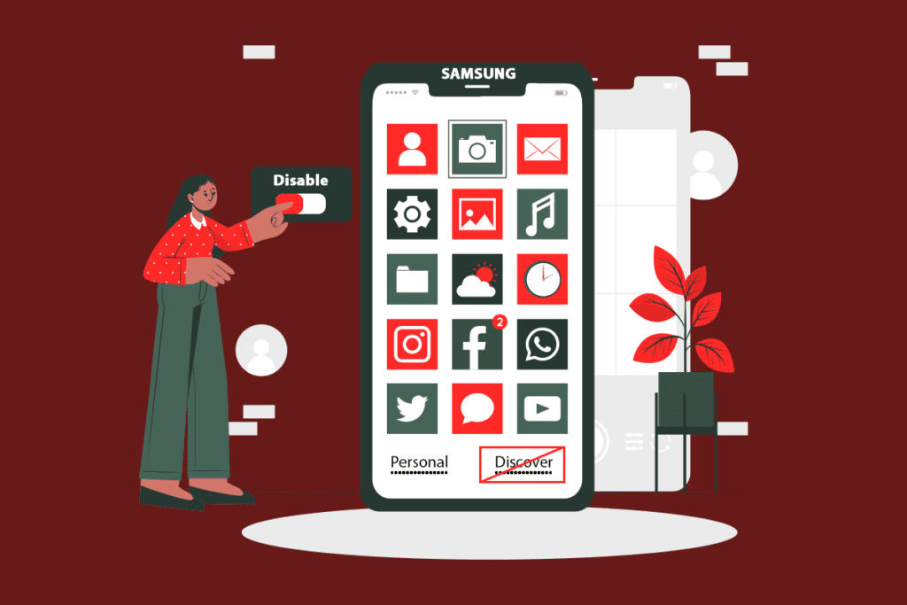 How to Disable Samsung Discover Option From App Screen