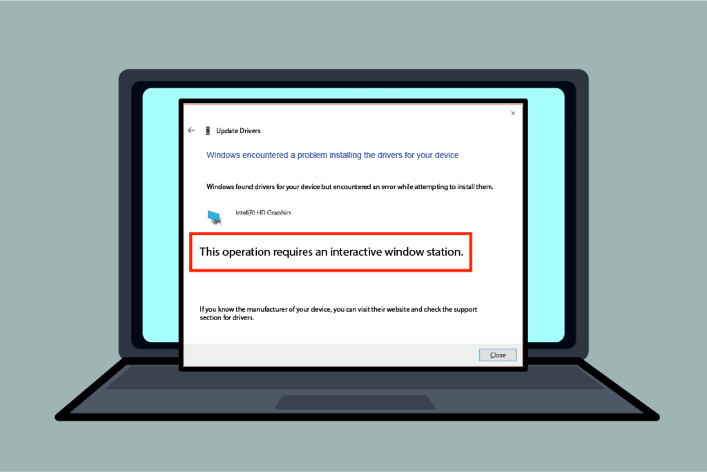 Fix This Operation Requires an Interactive Window Station