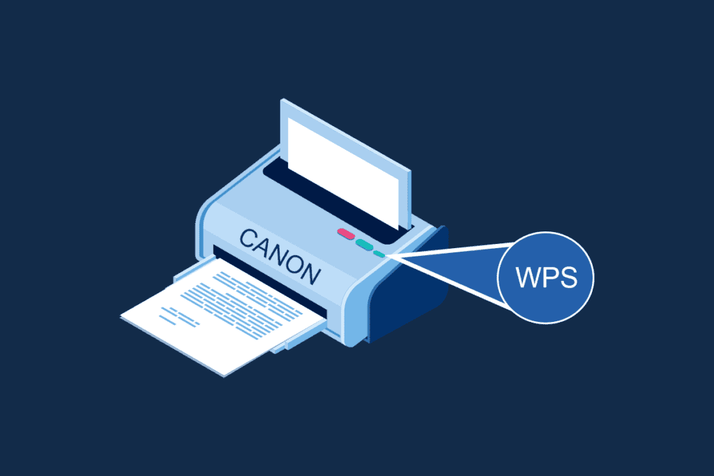Where is the WPS Button on Canon Printer