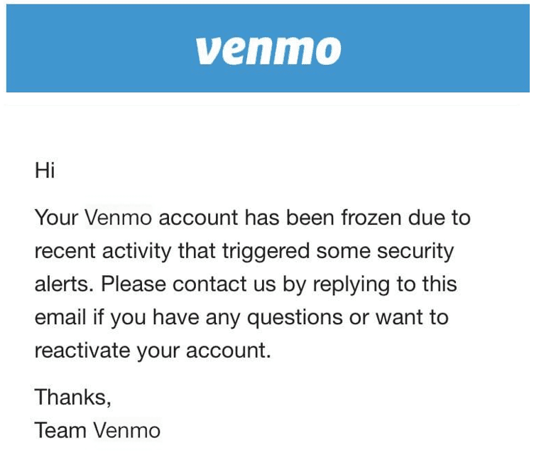  Tanggapi email yang dikirim oleh Venmo.