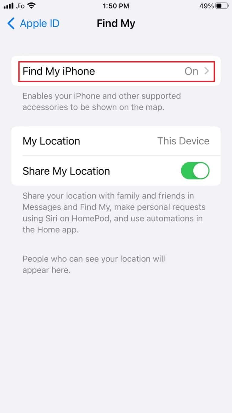 How to Make Find My iPhone Say No Location Found TechCult