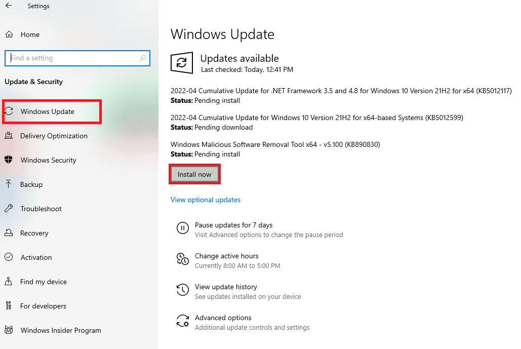 Update Windows