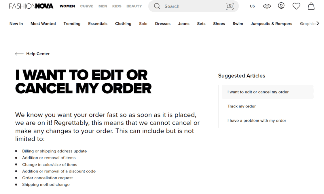 How to Cancel a Fashion Nova Order – TechCult