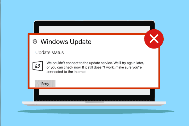 Update Cannot Fix We Couldn't Connect to the Update Service in Windows 10 – TechCult