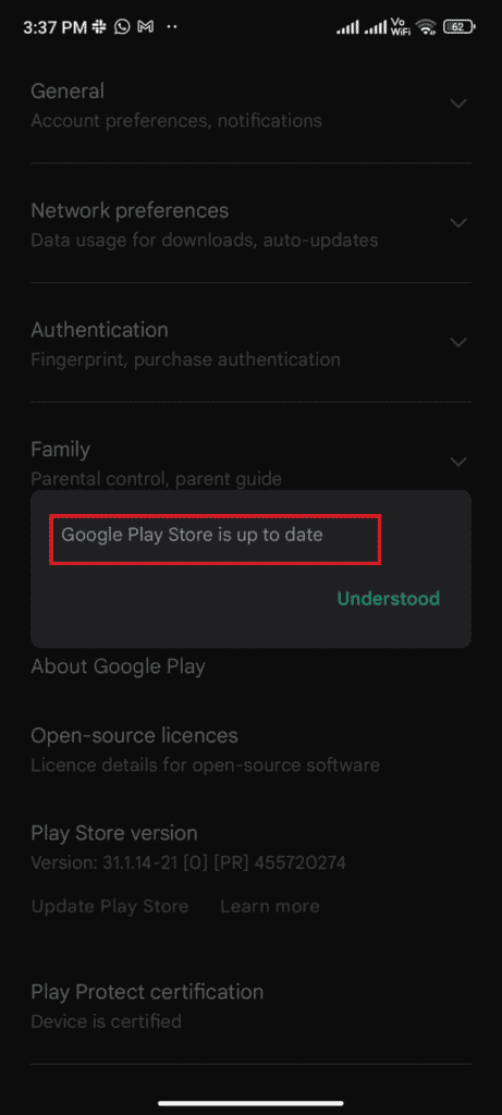 Fix Google Play Error Code 495 On Android Techcult