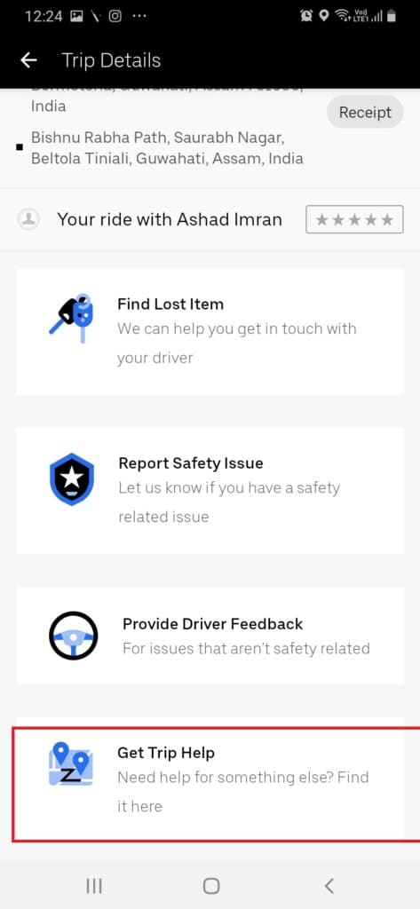 How To Delete Uber History TechCult
