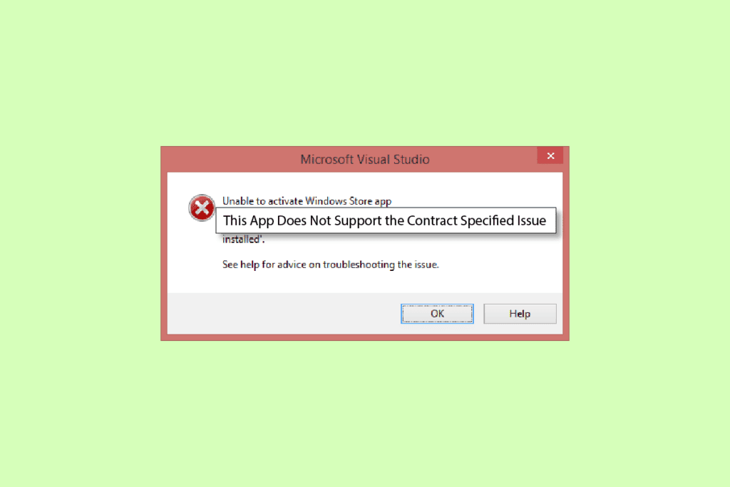 Fix This App Does Not Support the Contract Specified Error