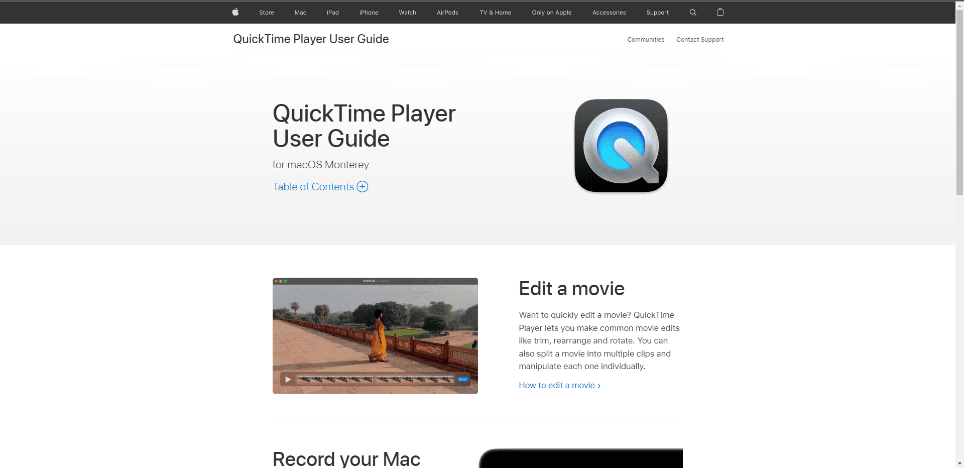 QuickTime official website