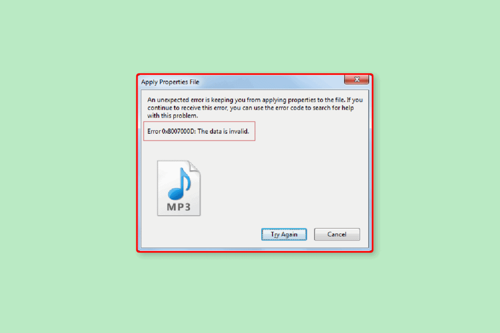 Fix Unexpected Error is Keeping You from Applying Properties