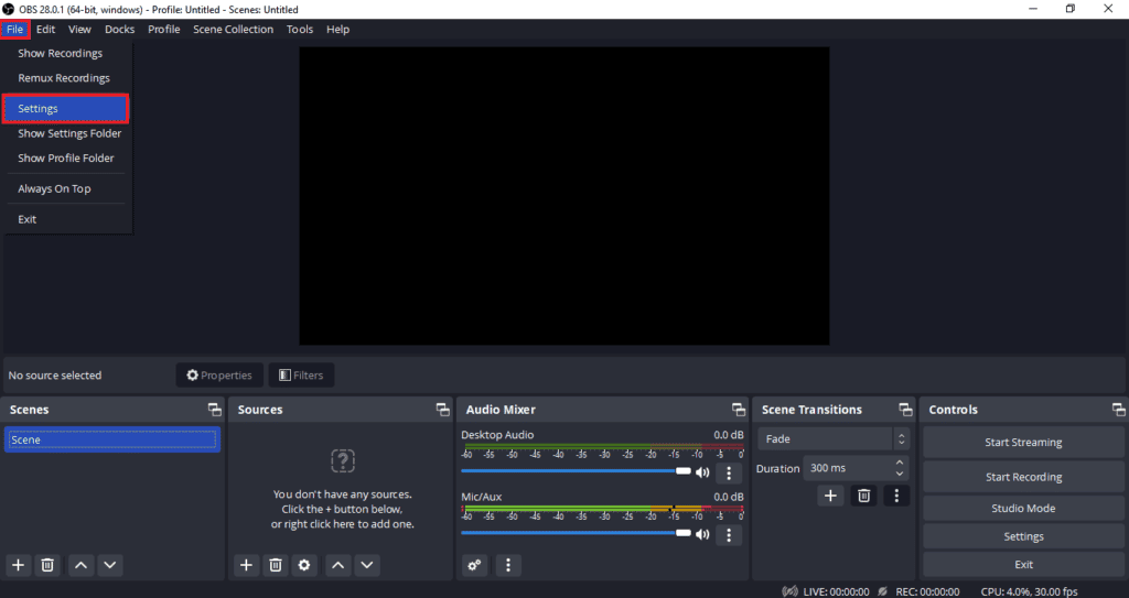 Fix OBS Error Failed to Connect to Server – TechCult