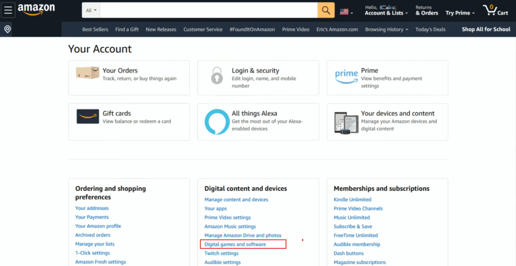 How to Get Games and Software Library on Amazon – TechCult