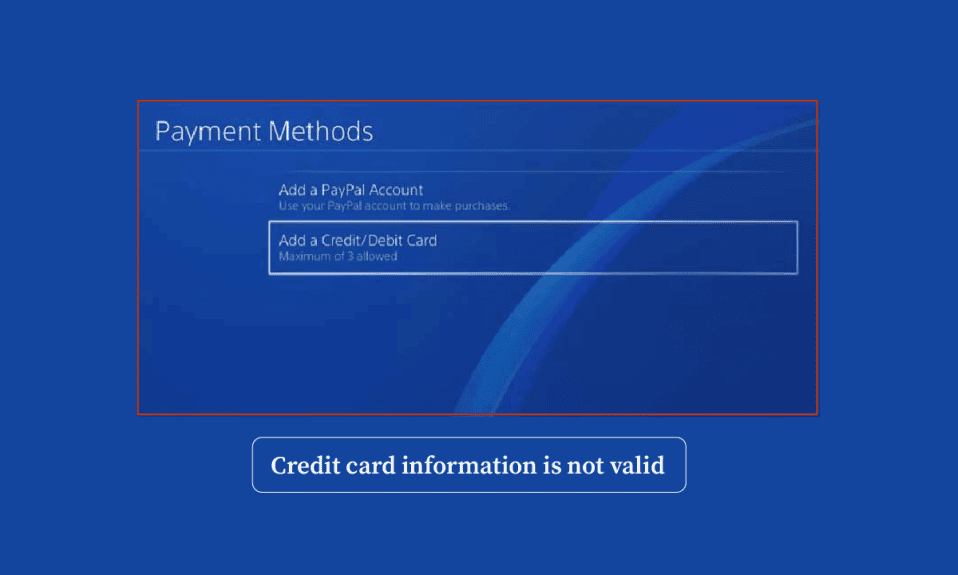 Why Does PS4 Say Credit Card Information is Not Valid  - 14