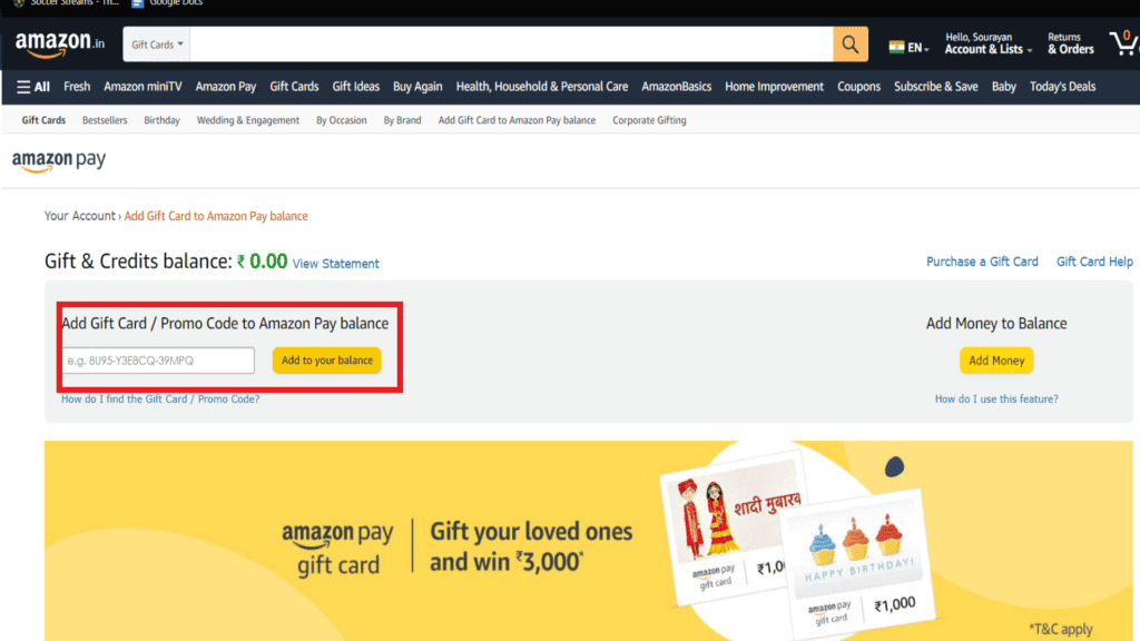 How to Remove Amazon Gift Card TechCult