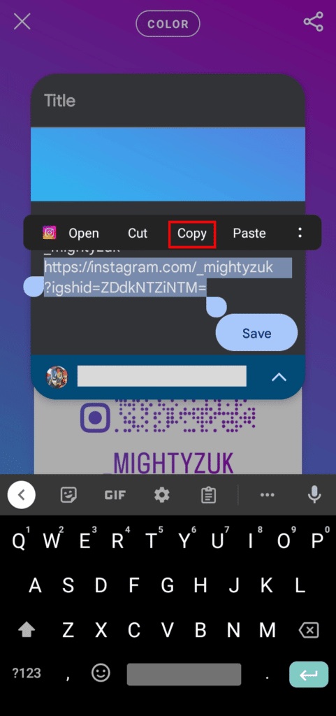 How to Copy Your Instagram Profile Link from App β TechCult