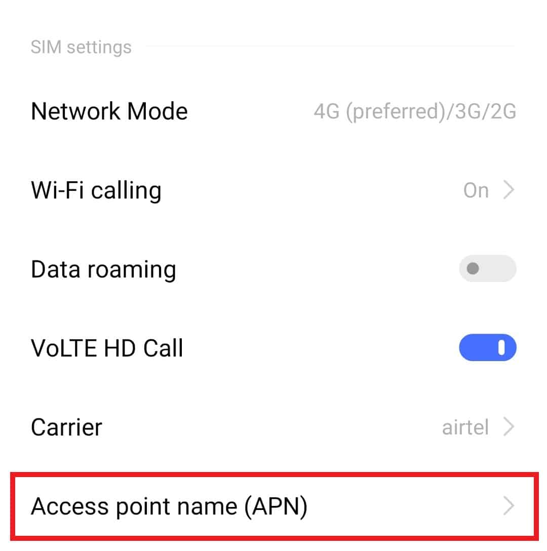 Configuring The Access Point Name And Carrier Settings JQMCLV Configuring The Access Point Name And Carrier Settings JQMCLV
