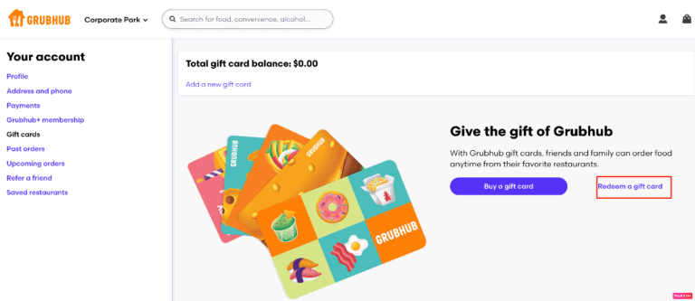 How to Use Gift Card on Grubhub – TechCult