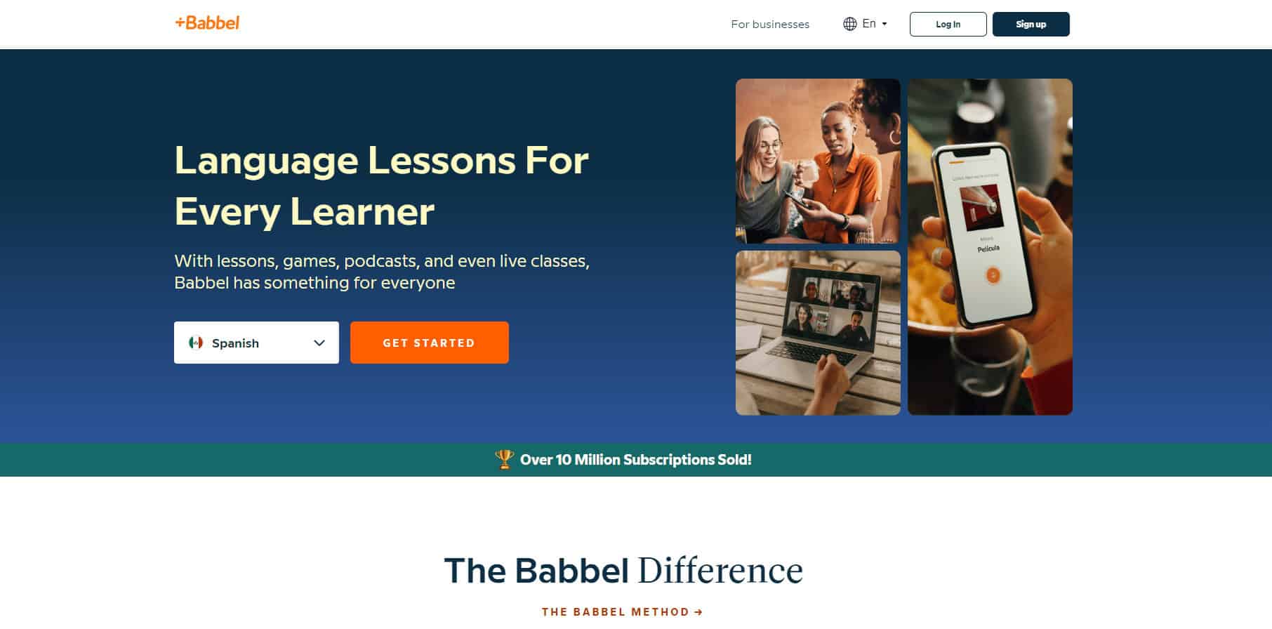 Babbel website