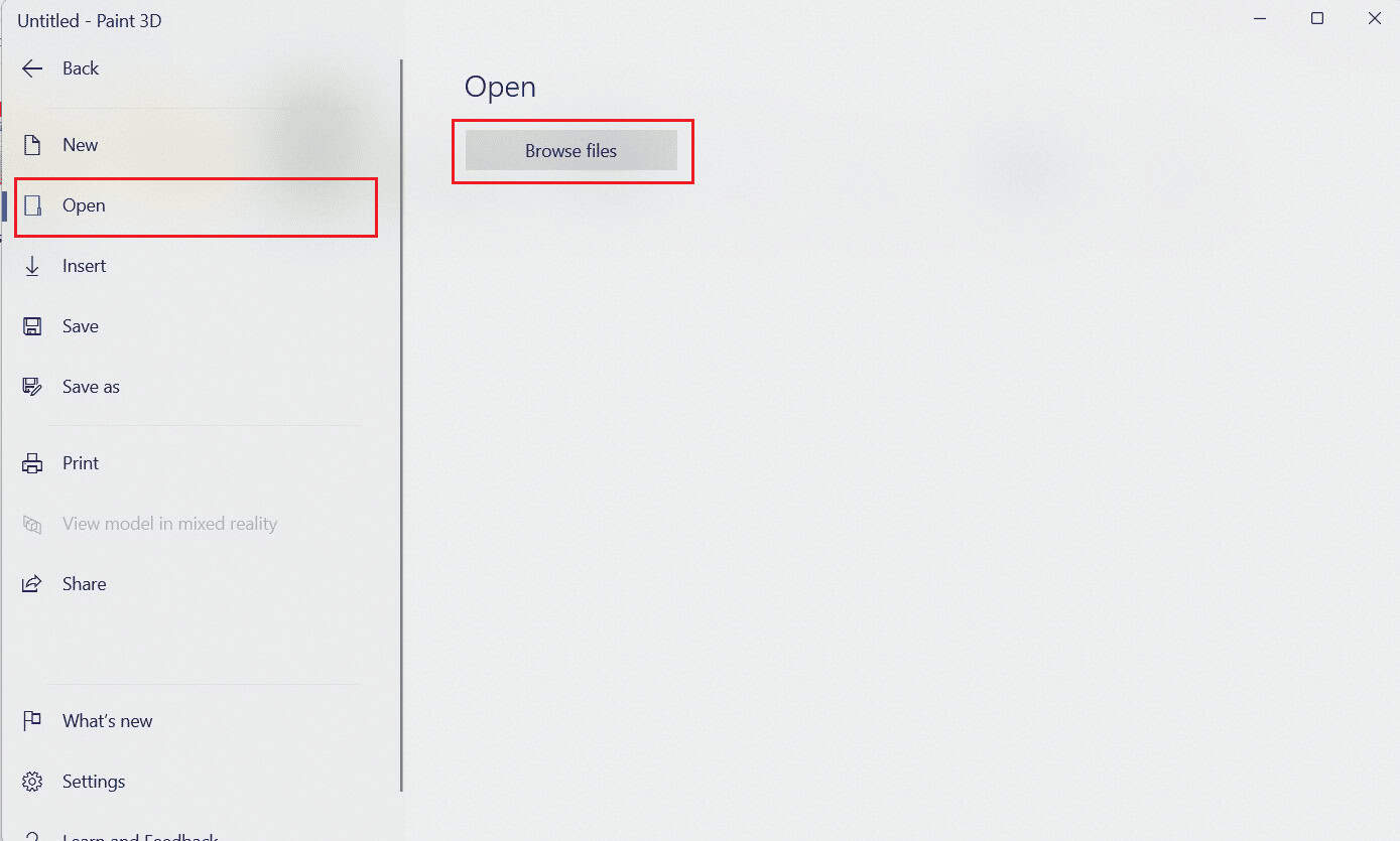 Click on New - Menu - Open - Browse files