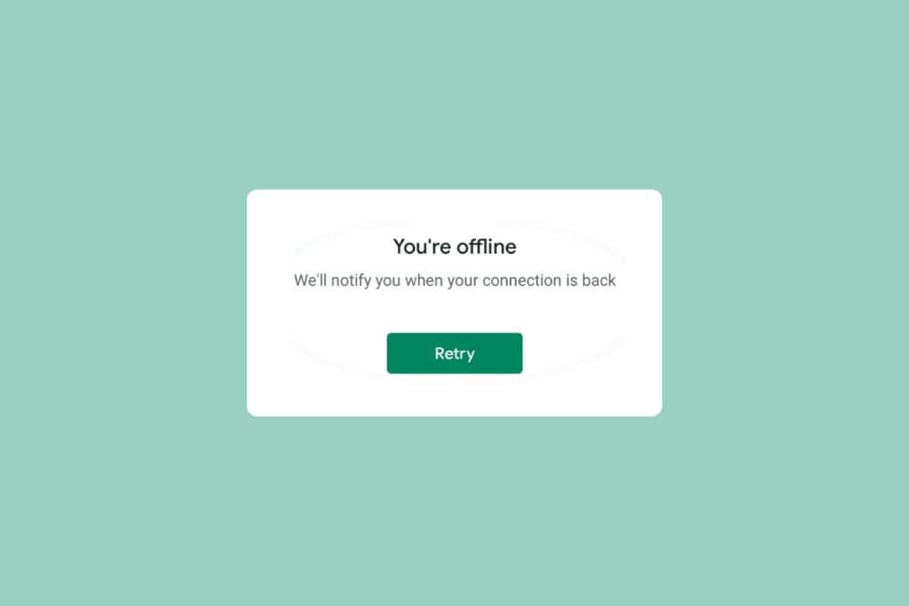 Fix Google for Android Shows Offline Issue