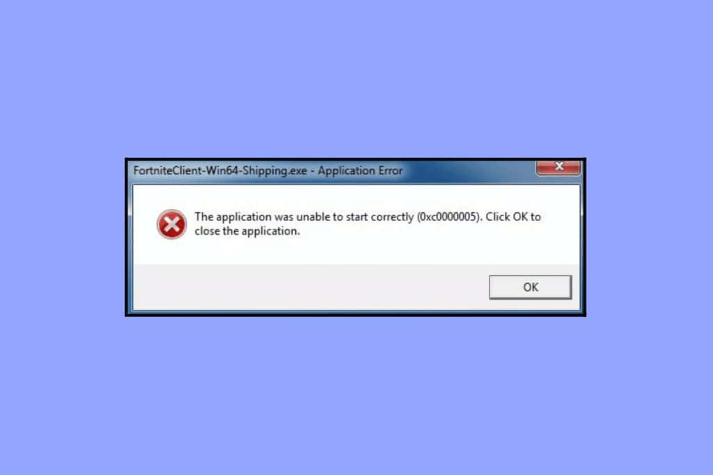 Fix Fortniteclient-win64-shipping.exe Application Error