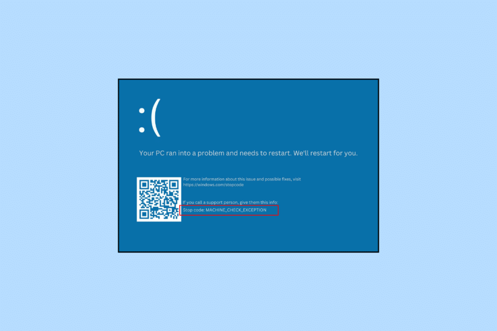 Fix Machine Check Exception Error in Windows